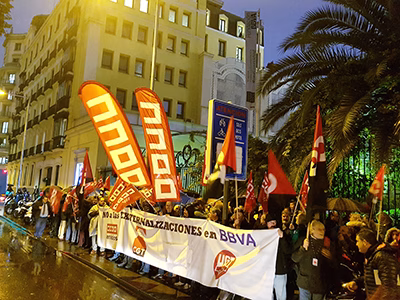 BBVA vende a su plantilla; nos movilizamos en su defensa