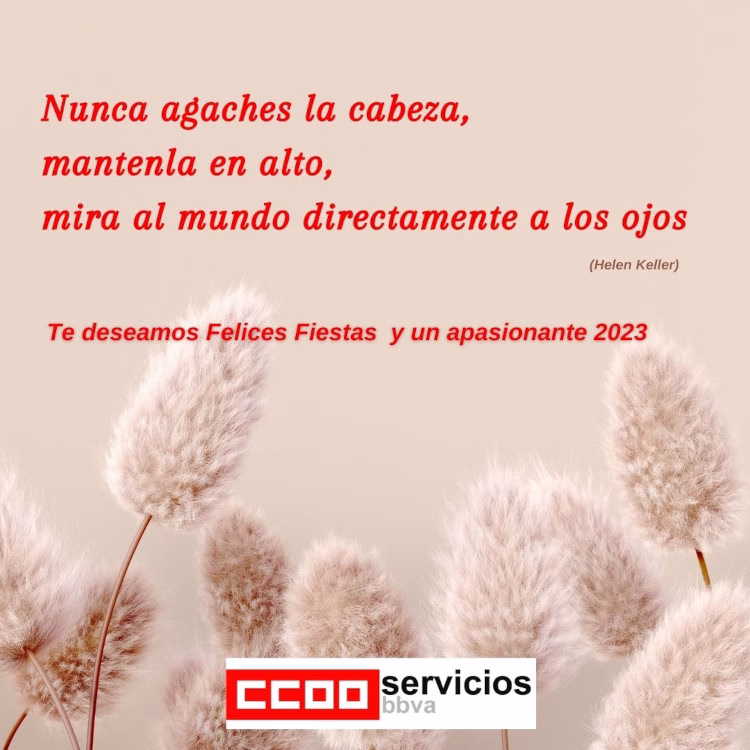 CCOO te desea unas Felices Fiestas