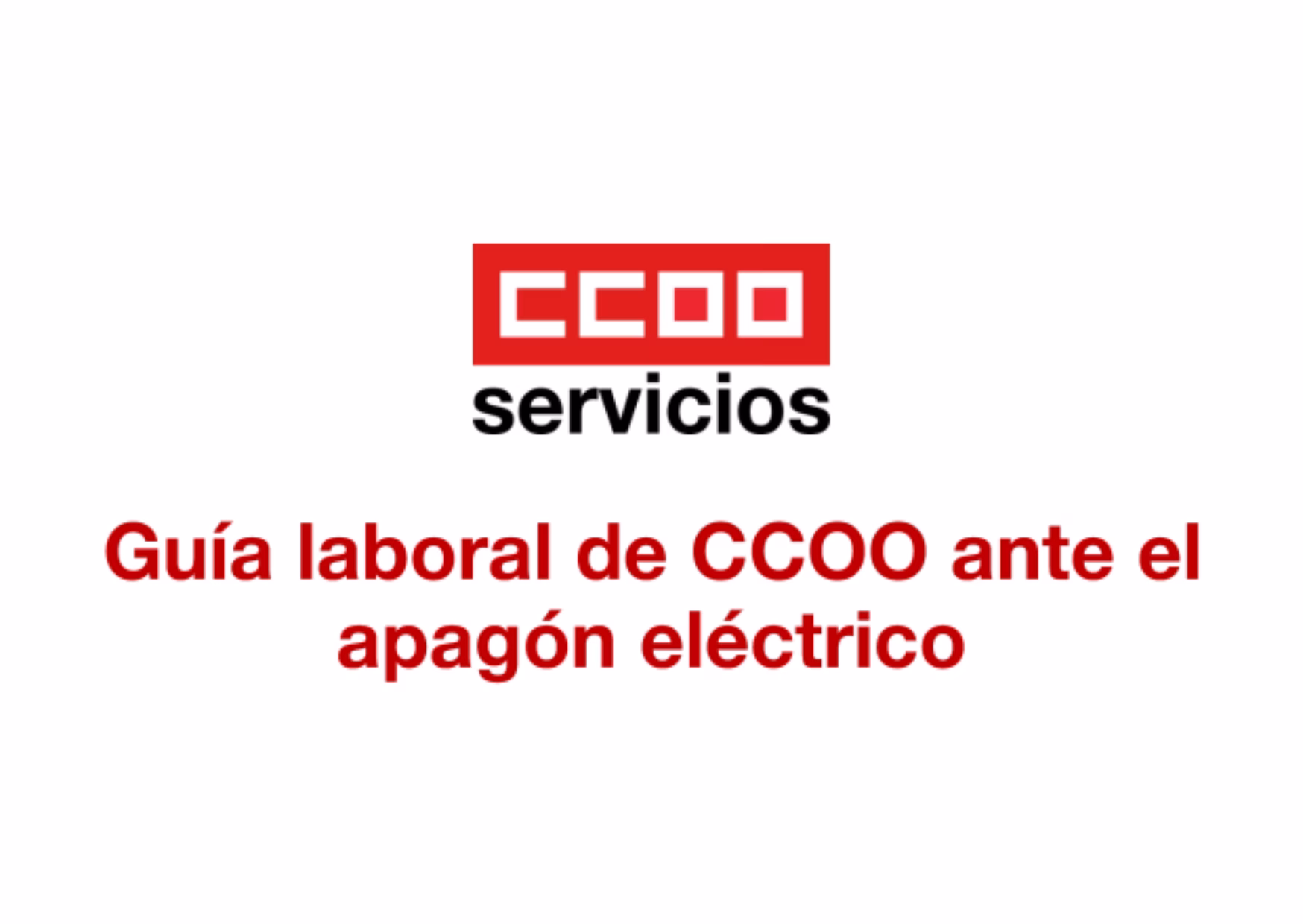GUIA LABORAL ANTE EL APAGÓN ELÉCTRICO