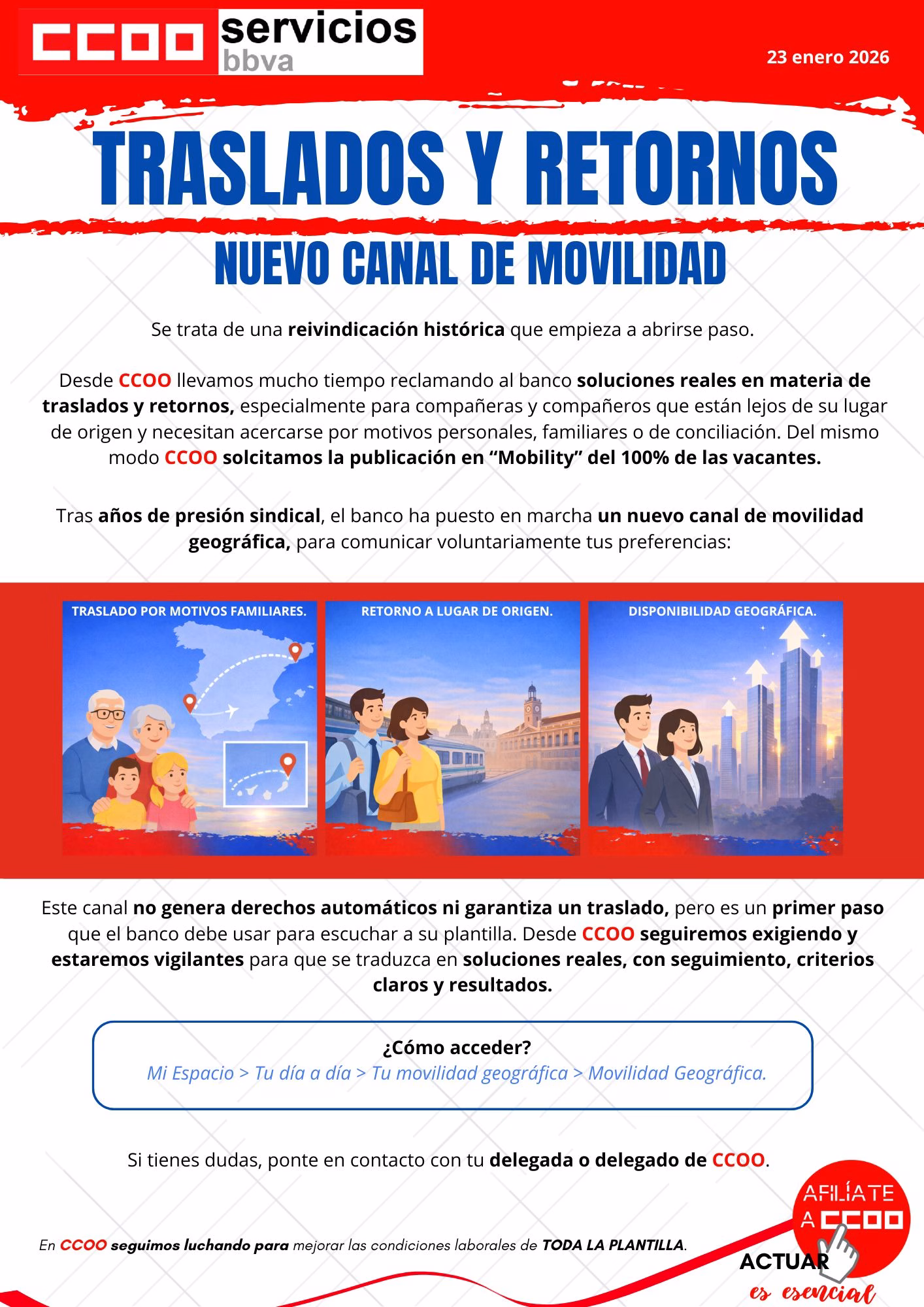 Traslados y retornos